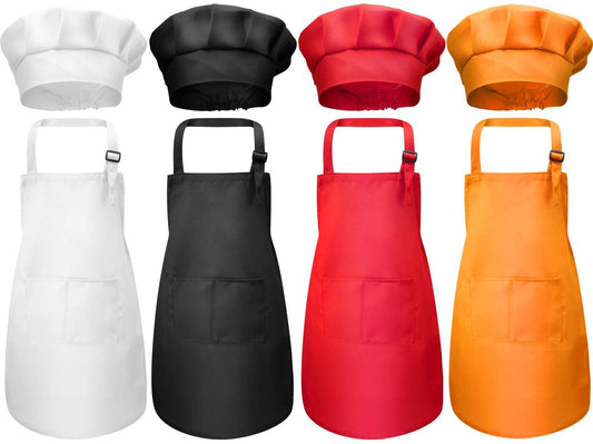 Children's Apron with Hat Brighton (2 Sizes and 4 Colors)