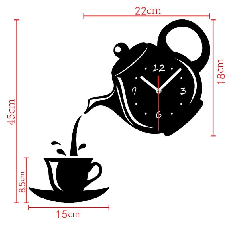 Wall Clock Coffee Angela