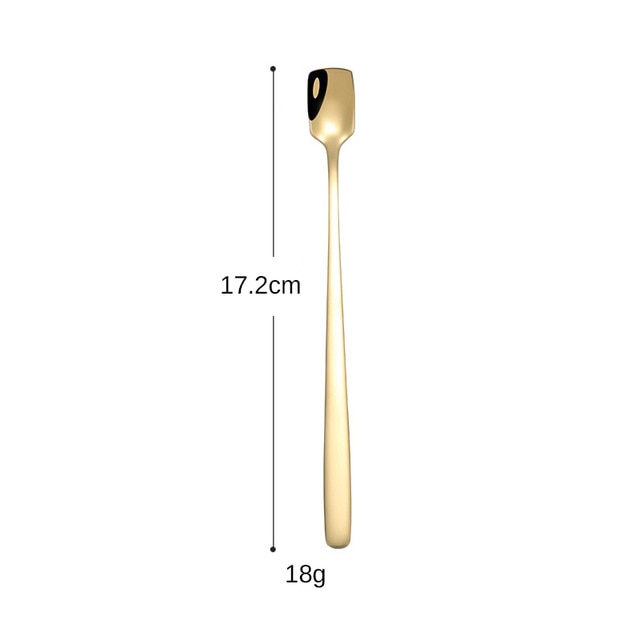 Long Handle Stainless Steel Spoon Mountain (4 Colors)
