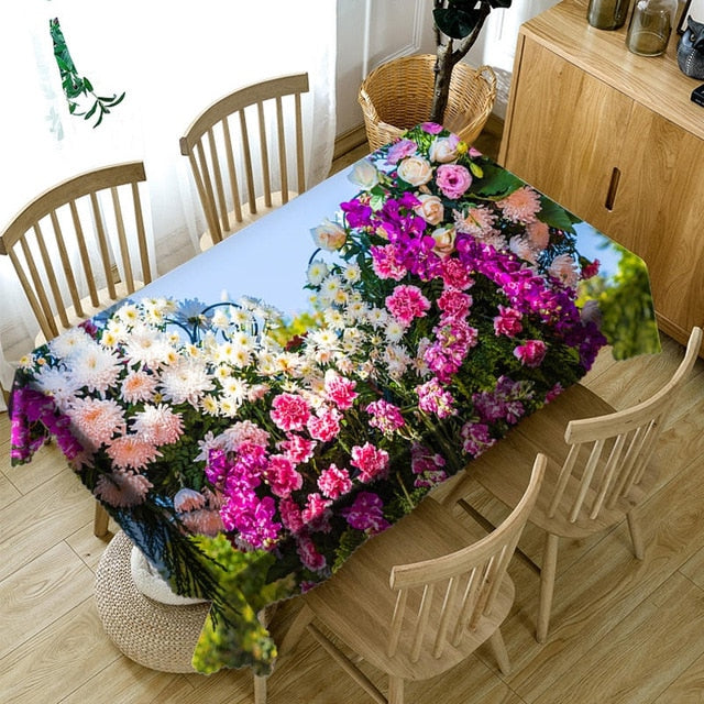 3D Flower Tablecloth Bach (6 Styles)