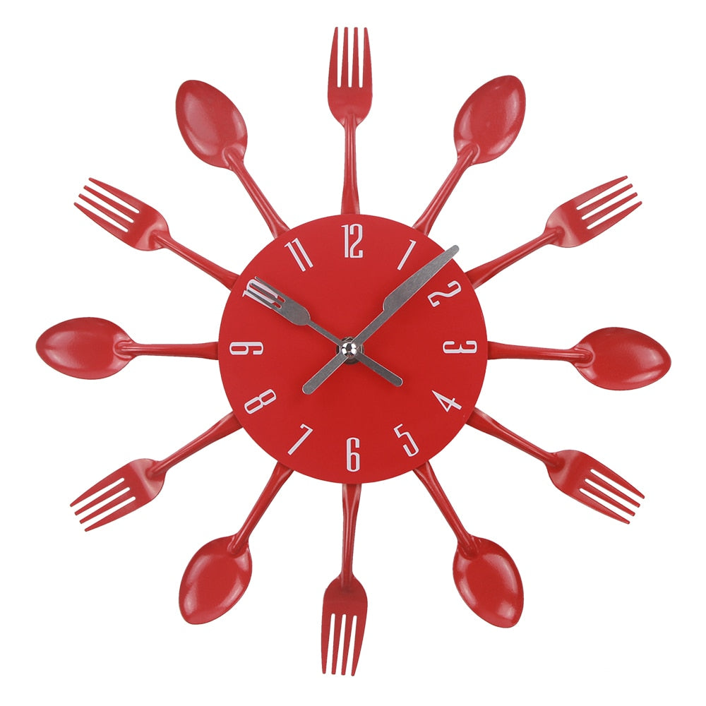 Cutlery Wall Clock Gustav (5 Colors)