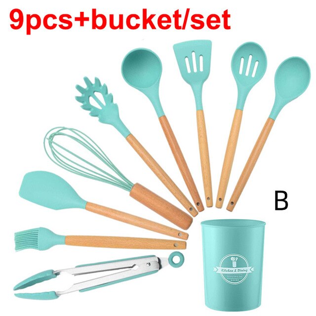 Cooking Utensils Tools Set Eighe (4 Colors)