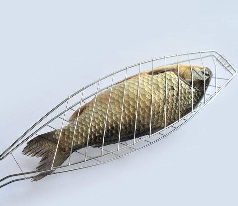 Portable Fish Grilling Basket With Handle Nevis