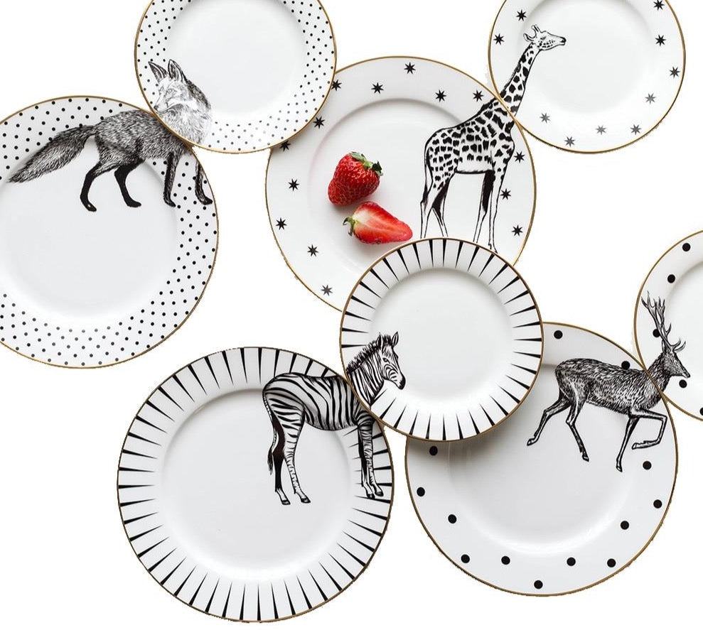 Ceramic Plate Animals Set (4 Models)