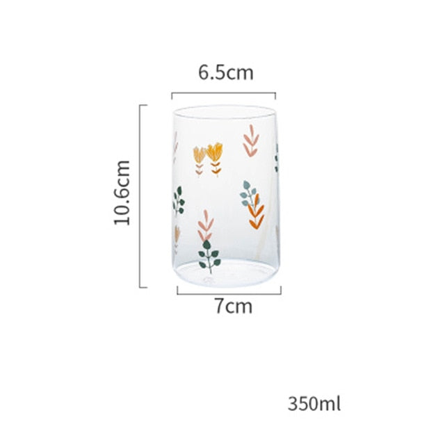 Flower Glass Cup Linz (2 Sizes and 2 Styles)