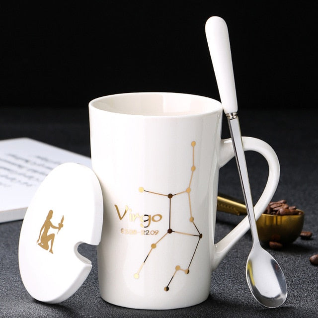 Ceramic Mugs 12 Constellations Svaneke (2 colors and 12 models)