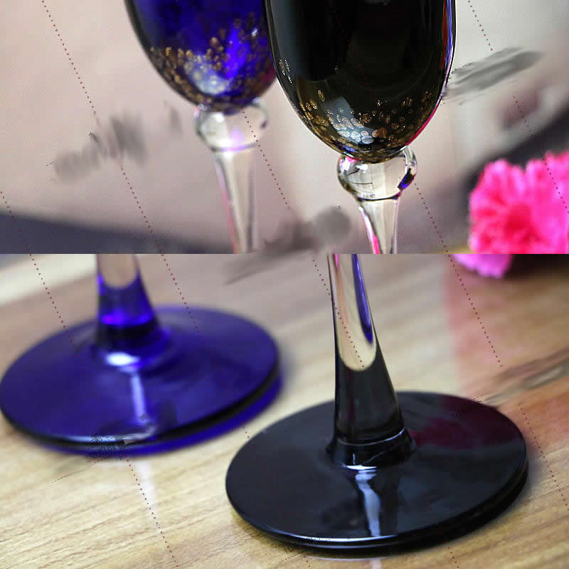 Creative Colorful Glass Champagne Glasses Liard (2 Colors)