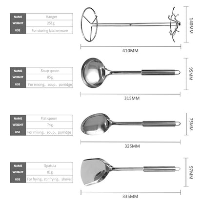 Stainless Steel Cooking Tools Set Mark