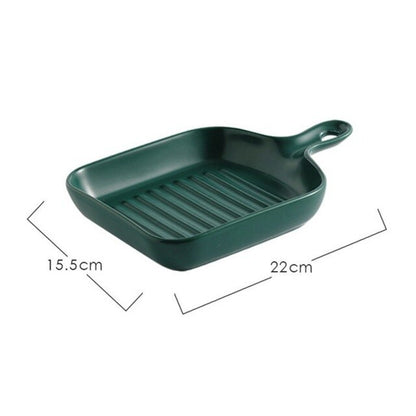 Ceramic Plate with Handle Elora (7 Colors)