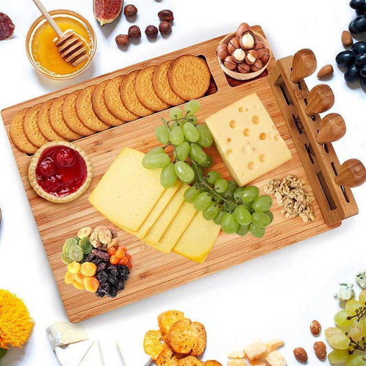 Tabla de cortar queso con utensilios zar