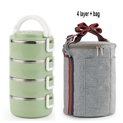 Stainless Steel Lunch Box Takotna (4 Colors)