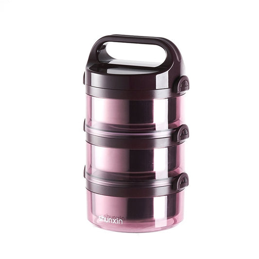 Stainless Steel Multi-Layer Lunch Box Taku (2 Colors and 3 Sizes)