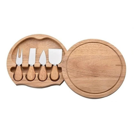 Cheese Knife Set with Wooden Box Foyers