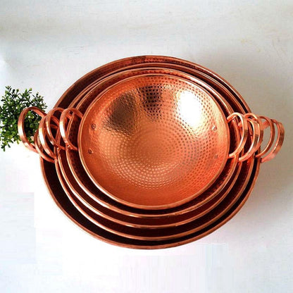 Pure Copper Frying Wok Wabasca (8 Sizes)