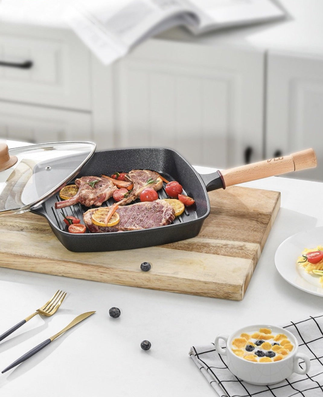 Non-stick Frying Pan with removable Handle Malo