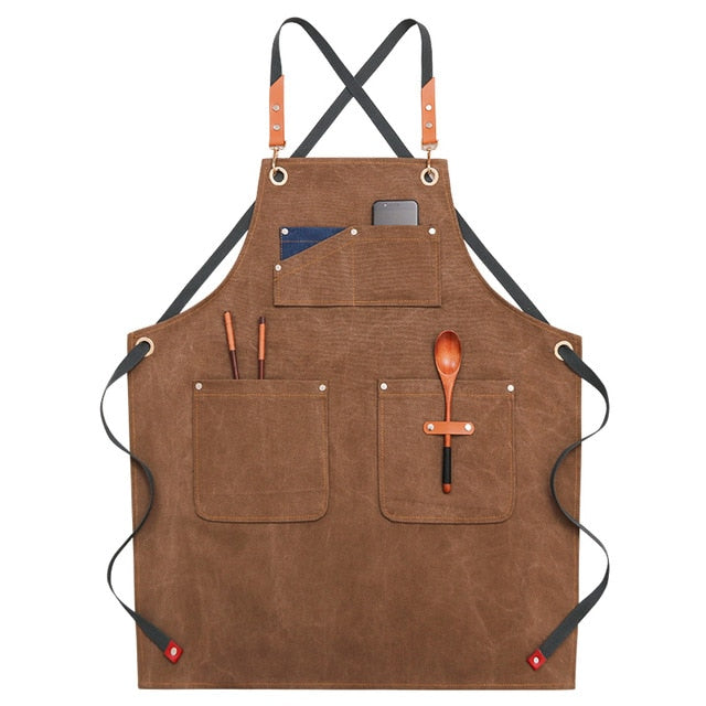 New Thick Canvas Unisex Apron Pica (6 Models)