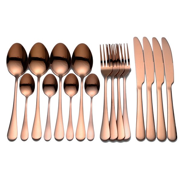 Stainless Steel Cutlery Set Hood (8 Colors)