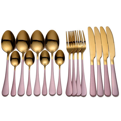 Stainless Steel Cutlery Set Hood (8 Colors)