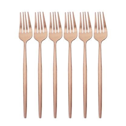 Stainless Steel Dinner Fork Set Estanes (10 Colors)