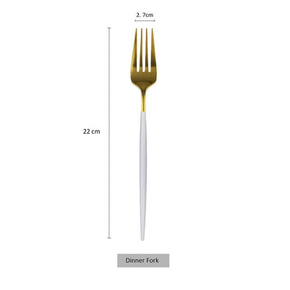 Stainless Steel Dinner Fork Set Panticosa (20 Colors)