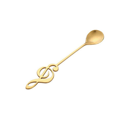 Stainless Steel Spoon Treble Clef (4 Colors)