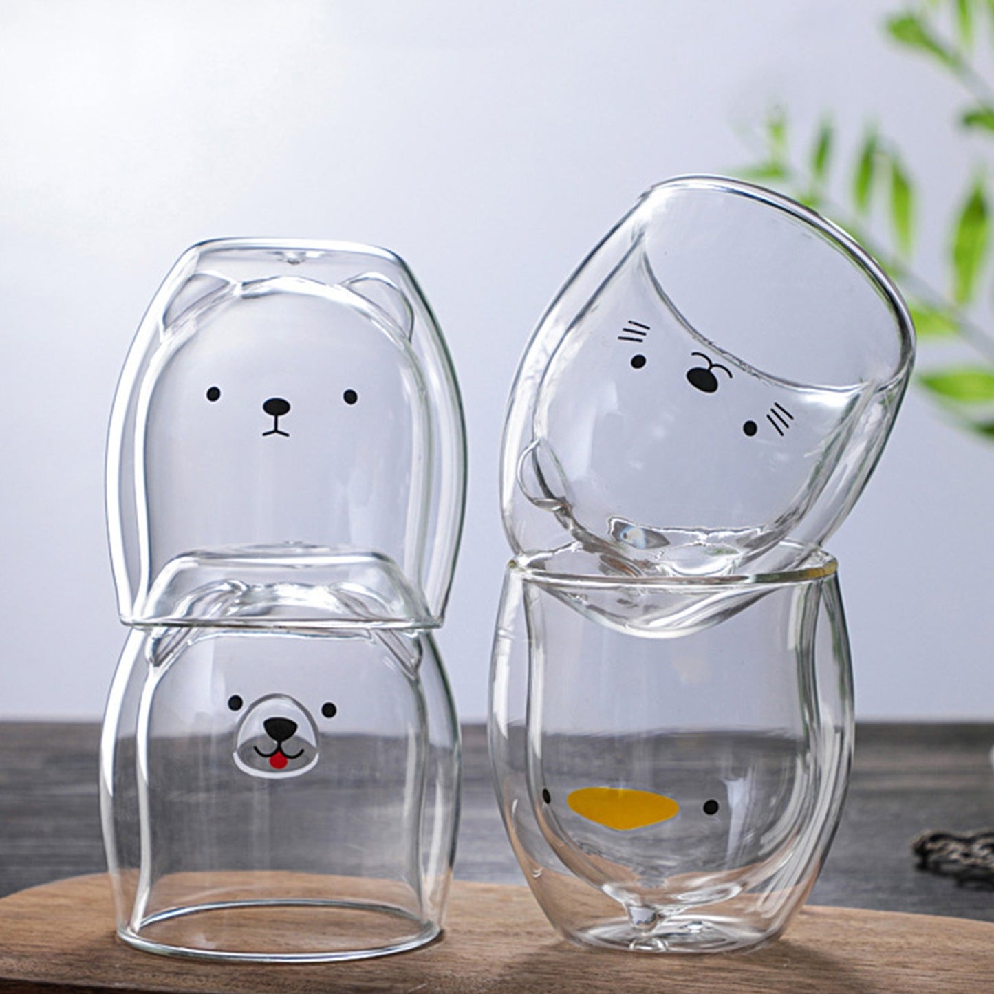 Bear Glass Mugs Saltoro (5 Styles)