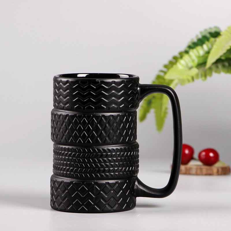 Ceramics Mug Tire Shape LeMans