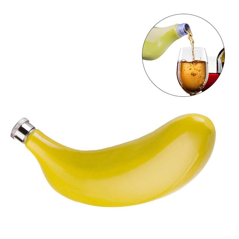 Stainless Steel Hip Flask Banana