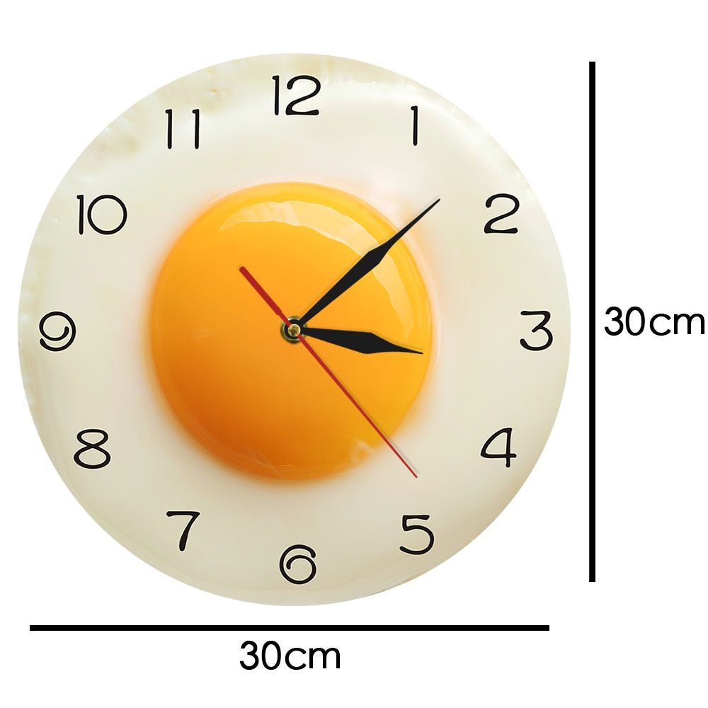 Wall Clock Fried Egg