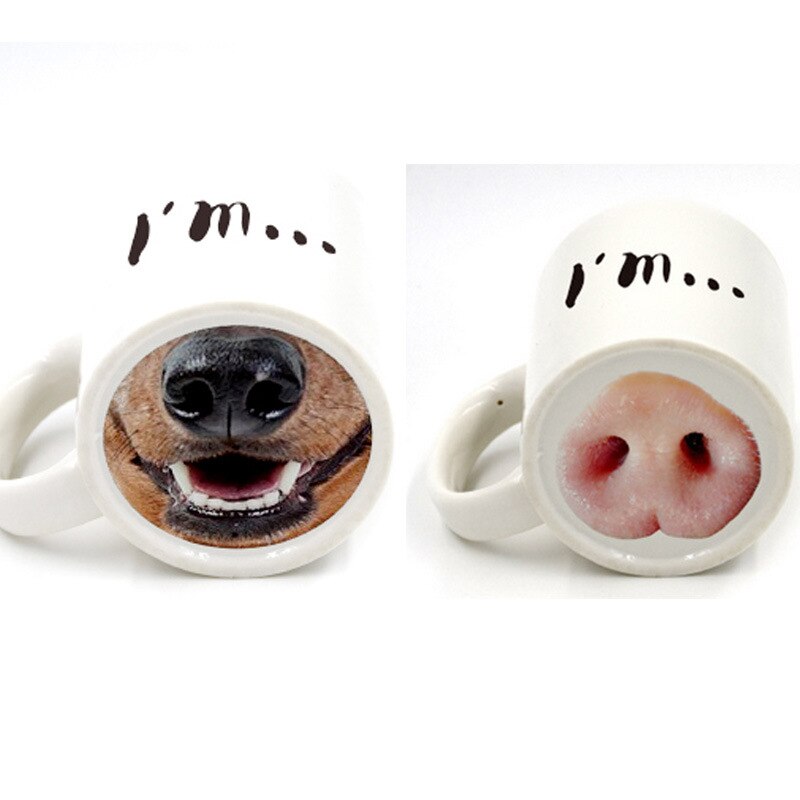 Ceramics Mug Animals Ray (2 Models)