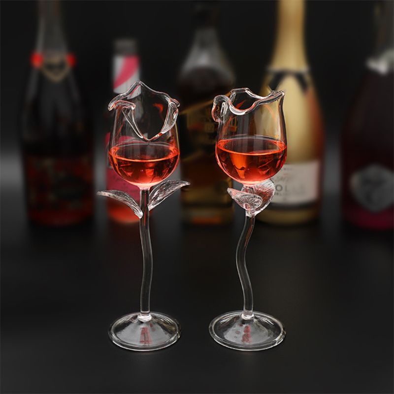 Rose Flower Wine Glass Daru