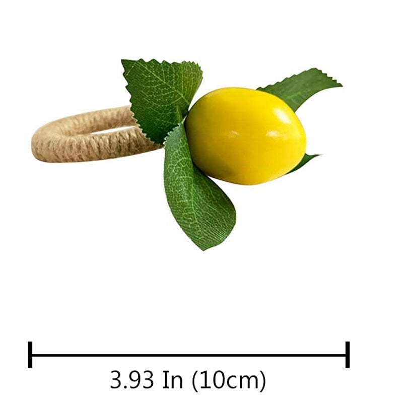 Napkin Rings Lemon (10 Pcs)