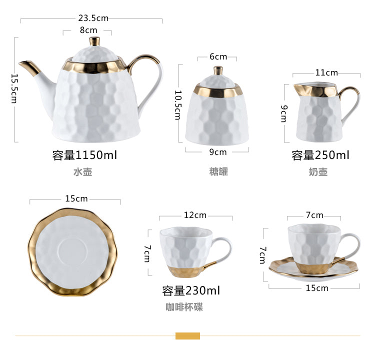 Ceramic Cup and Plate Set Oxford (2 Colors)