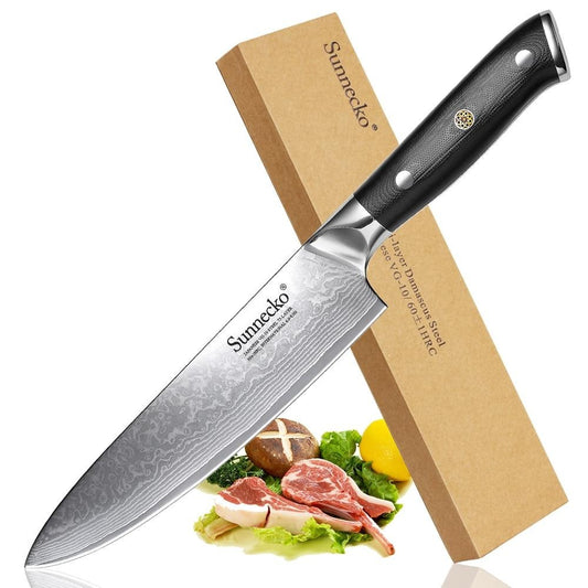 Damascus Kitchen Knife Devi